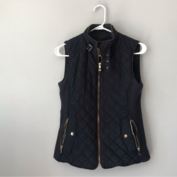 Zara Woman navy riding vest - Picture 1 of 6